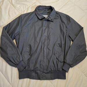 Vintage 1980 Members Only By Europe Craft Gray Bomber Jacket Men’s Large Tall LT